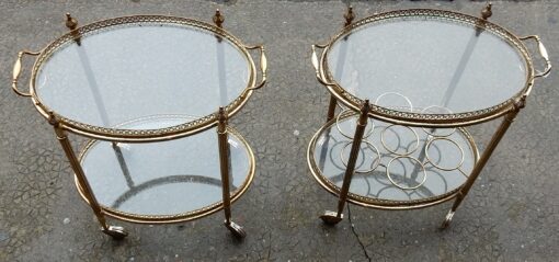 1970' Pair Gilted bronze troll rolling bar  Maison Bagués