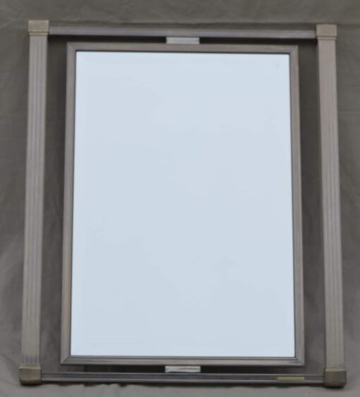 Miroir Pierre Vandel argenté et doré