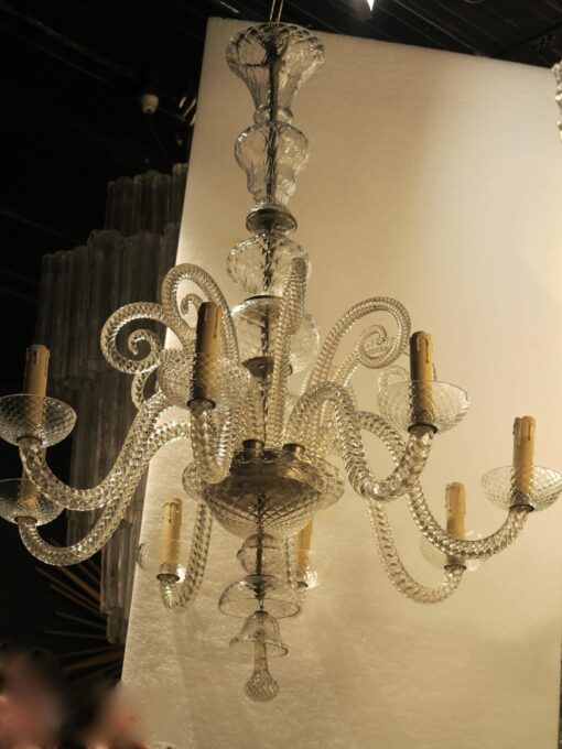 1900/20' Lustre Cristal 8 Bras et 8 Crosses – Image 4