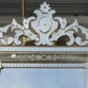 Mirror rectangle with front wall and oval in medallion with flowers - Image 5
