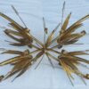 Sheaf of wheat style oval golden and silvery Coco Chanel cofee table - Image 2