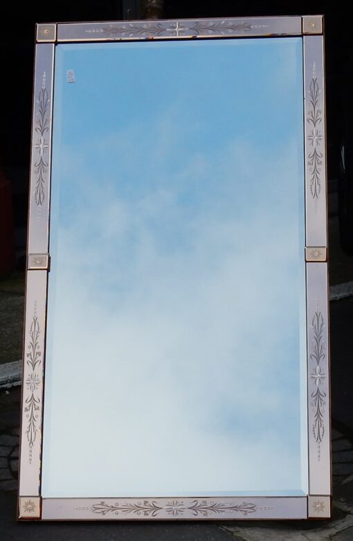 1950/70' Mirror Rectangle Venice Copered Colour with Arrows Cabochons 92 X 156 - Image 7