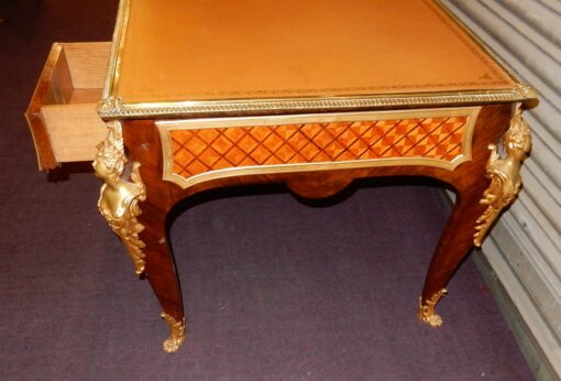 1880/1900 Napoleon III Flat Desk at Espagnolette style According to Cressent - Image 7