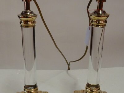 1970 'Romeo Pair of Lamps Lucite
