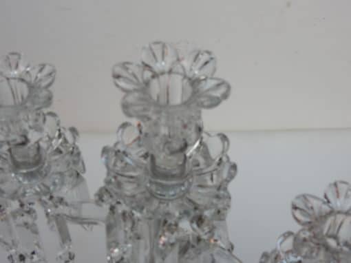 1900' Pair of Candlesticks Baccarat - Image 6