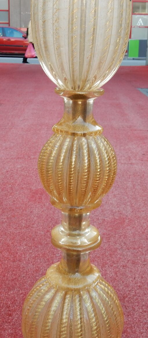 1950/70 Floor Lamp in Murano Glass With Gold Inside - Image 4