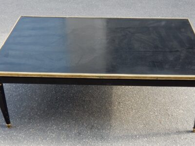 1950/70  Gerard MILLE Pour Maison Jansen Table Basse Bois Laqué Noir  120 x 80 cm