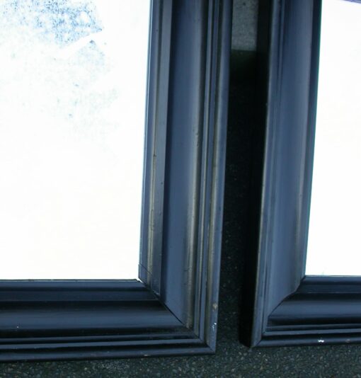 Paire de miroirs bois noirci – Image 4