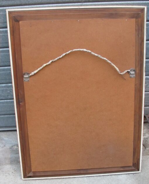 1950/70' Miroir Églomisé Aux Oiseaux Lyre 100 x 75 x 5,5 cm – Image 6