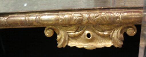 1880' Miroir à Fronton style Louis XIV à Parecloses - Doré à l'Or - 169 x127 cm – Image 4