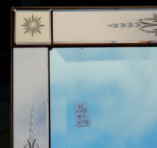 1950/70' Mirror Rectangle Venice Copered Colour with Arrows Cabochons 92 X 156 - Image 6