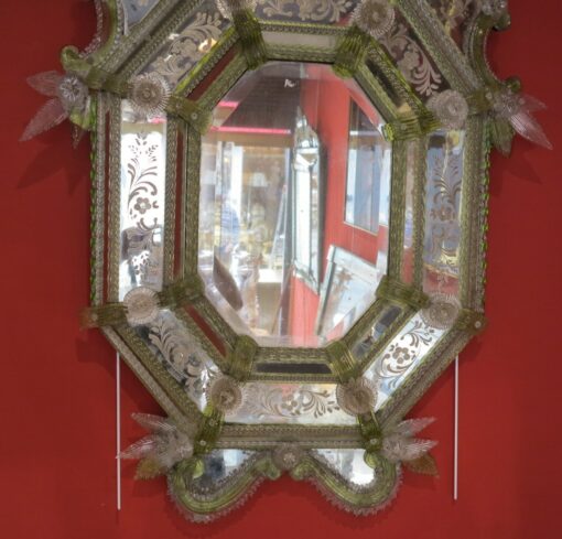Mirror of green Murano 19 éme - Image 3