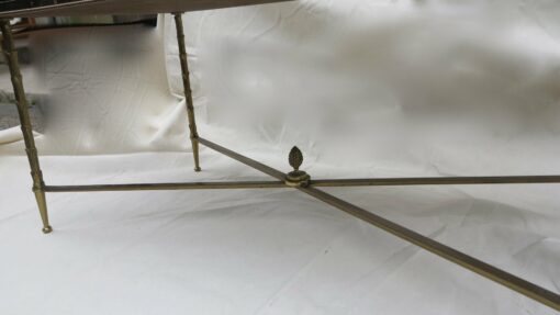 Bronze coffee table  Maison Bagués Style  amounts palm tree - Image 4