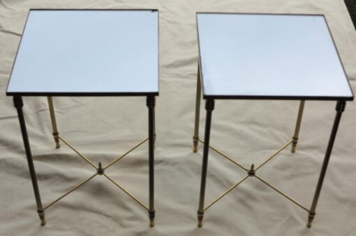 Paire de bouts de canapé 32,5 X 32,5 avec entretoise