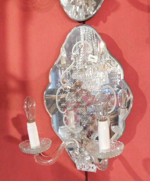 1960/70' Paire d  Appliques  En Miroir De Venise – Image 4