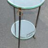 1970' Guéridon Rond Bronze ou Laiton Maison Jansen Double Patine – Image 3