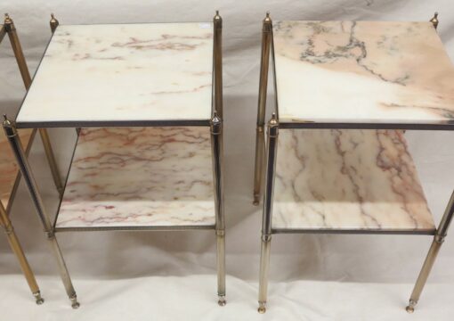 1970' Paire de Tables avec Marbre Maison Baguès – Image 6