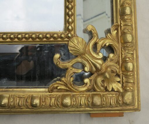 Miroir Style Régence à Coquille Glaces Mercure Parecloses Doré à l'or 120 x 88 cm – Image 4