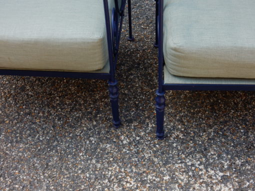 1900' Paire de Fauteuils en Fer Forgé – Image 3