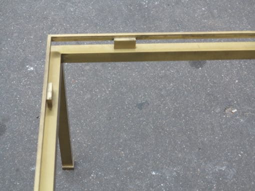 1950/70 Square Coffee table Guy Lefevre in bronze and polish brass - Image 3