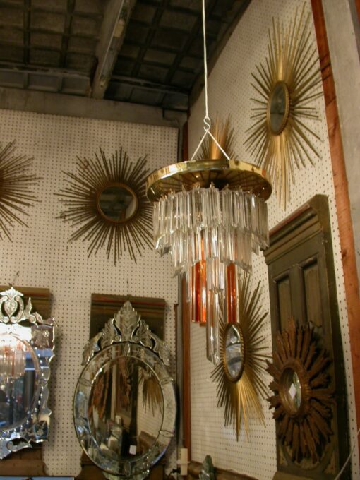 Lustre glaçon et ses 2 plafonniers – Image 4