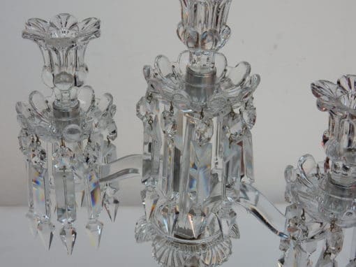 1900' Pair of Candlesticks Baccarat - Image 5