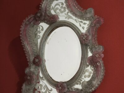 Murano mirror dated on 1910