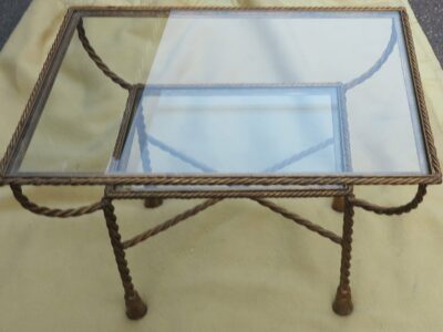 Coffee table decoration cords braided
