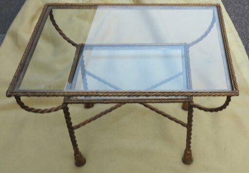 Coffee table decoration cords braided