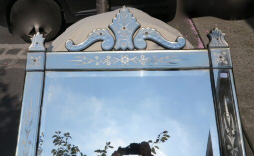 Mirror rectangle Venice with front wall and cabochons and pilasters - Image 2