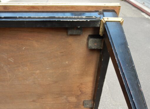 1950/70 Coffee Table Wood Lacquered Black Maison Jansen 120 x 80 cm - Image 3