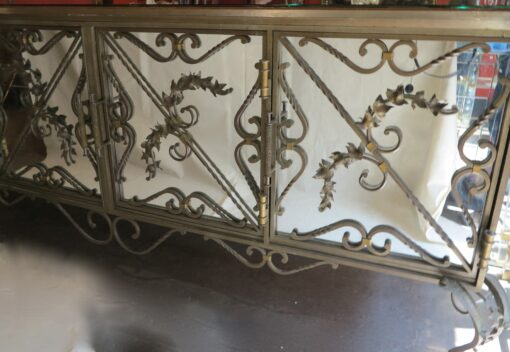 1950' Buffet Fer Forgé et Miroirs – Image 5