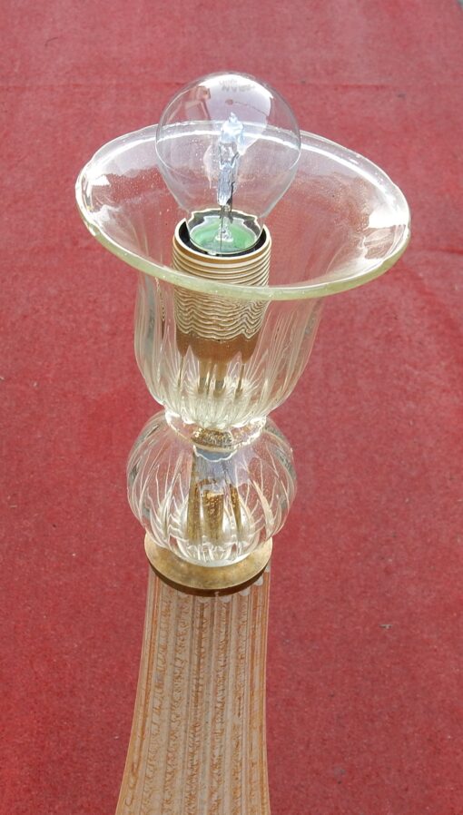 1950/70 Floor Lamp in Murano Glass With Gold Inside - Image 7