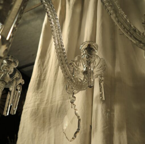 1890' Lustre en Cristal de Bohême 10 Bras de Lumière – Image 8