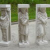 1950/70 'Set of 12 Antique White Marble Statues - Image 8