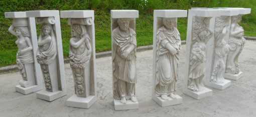 1950/70 'Set of 12 Antique White Marble Statues - Image 8