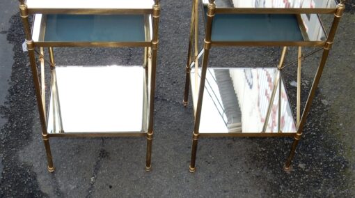 1950/70' Pair of Shelves has 3 levels Maison Bagués With Mirror 32 X 32 cm - Image 8