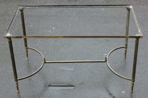 1970 Coffee table Maison Bagués  in Bronze with top miror oxyded oldered - Image 2