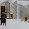 1970' Sconces Pair Crystal By Carl Fagerlund - Image 2