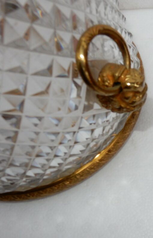1950-70 ' Bucket has champagne Crystal and Bronze Gilded Heads of Lion - Image 6