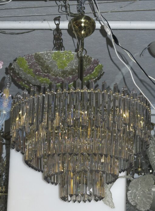 1970' Chandelier 180 Crystals,17 Bulbs - Image 5
