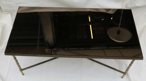 Bronze coffee table  Maison Bagués Style  amounts palm tree