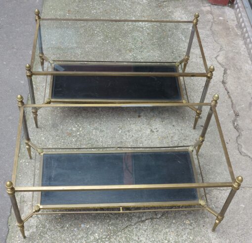 1970' Pair of Coffee Table Maison Jansen 93 x 48 cm - Image 3