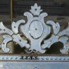 Mirror rectangle with front wall and oval in medallion with flowers - Image 6