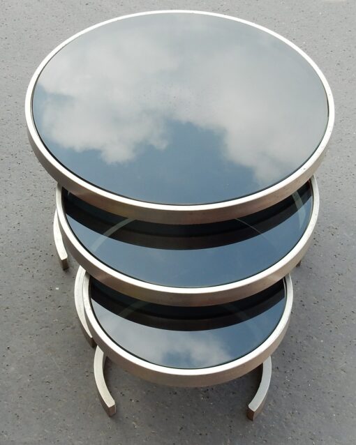1970/80' Series of Nest of Round Tables - Image 6