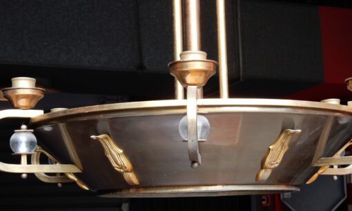 1950' Lustre Jacques Adnet Circulaire – Image 7