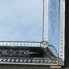 Mirror rectangle with front wall and oval in medallion with flowers - Image 4