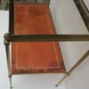 1970' Shelf in Brass with Gallery Maison Baguès 2 Trays with Glass and Leather - Image 6