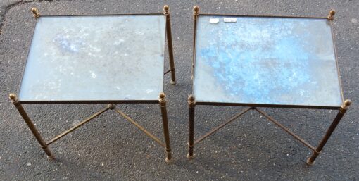 1950/70'  Pair of End of Sofa in the Style of  Maison Bagués 41 X 32 cm - Image 3