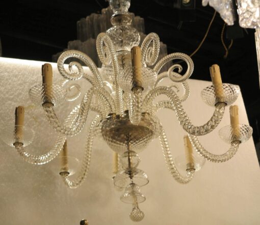 1900/20' Lustre Cristal 8 Bras et 8 Crosses – Image 2